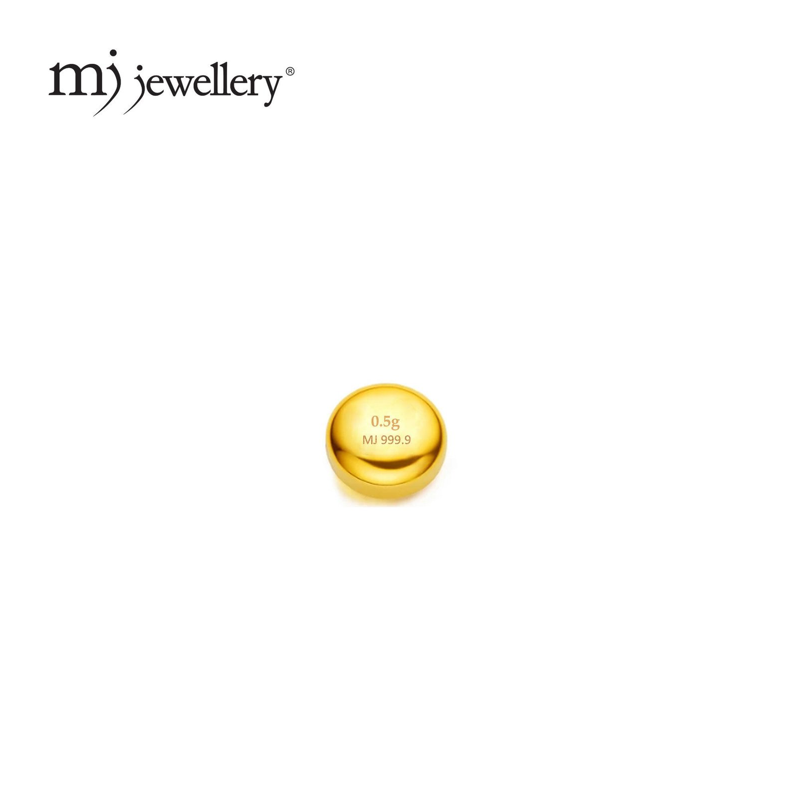 MJ Jewellery 999.924K Pure Gold Gold Bean – GB003 2